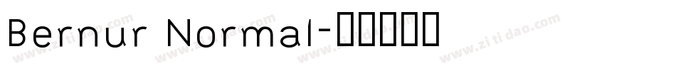 Bernur Normal字体转换